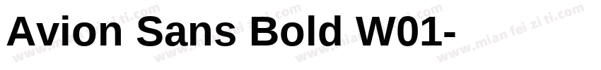 Avion Sans Bold W01字体转换